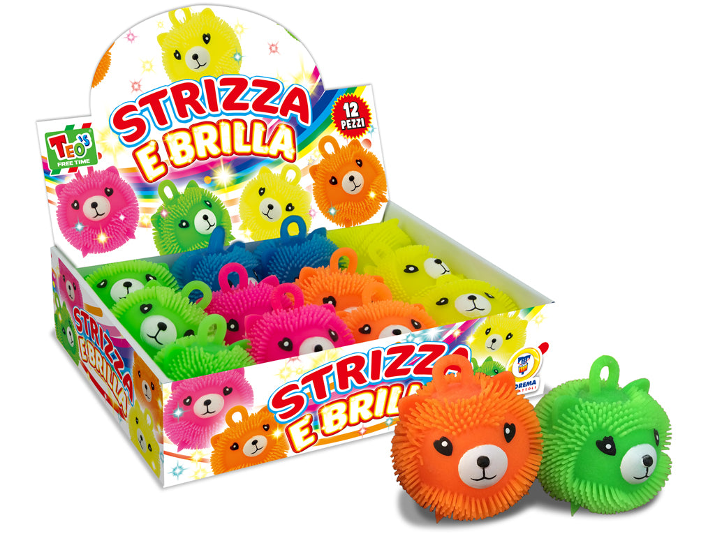 TEO'S - STRIZZA E BRILLA PALLA CON LUCE 5 COL. ASS
