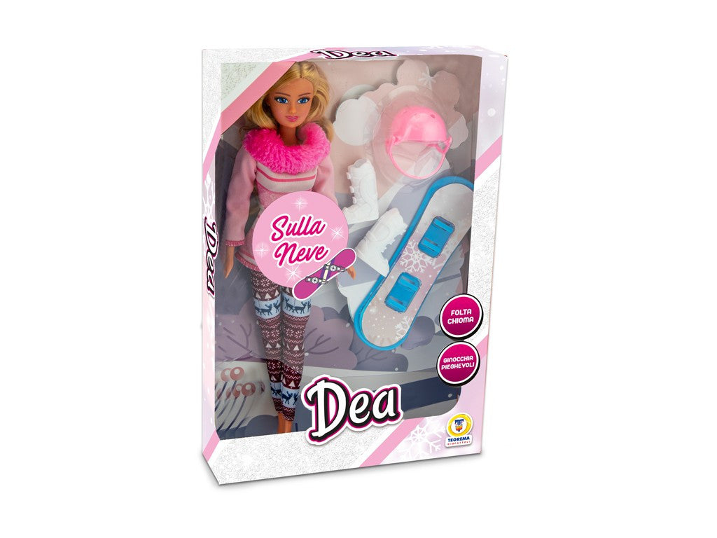 DEA - BAMBOLA CON LO SNOWBOARD 31 CM