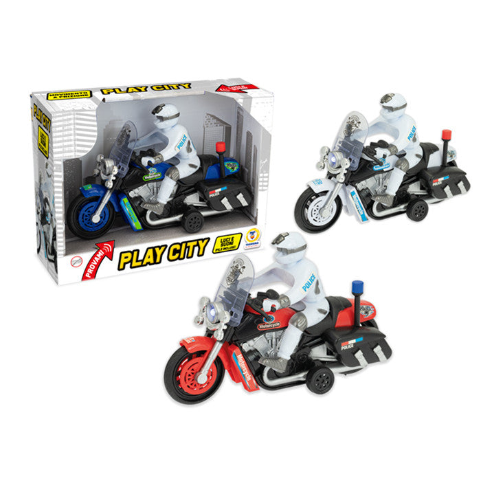 PLAY CITY - MOTO POLICE LUCI E SUONI