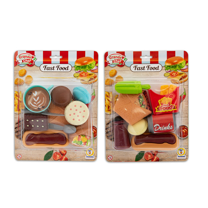 GRANDE CHEF - SET FAST FOOD 2 MDL ASS