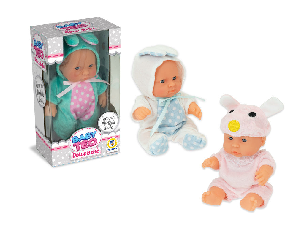 BABY TEO - BAMBOLOTTO IN VINILE 20 CM 3 MDL ASS