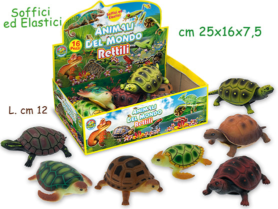 GEO NATURE - TARTARUGHE COLORATE SOFFICI 16 PZ