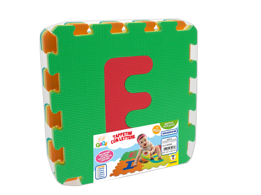 GOGO - TAPPETINI LETTERE 5 PZ 5 ASS