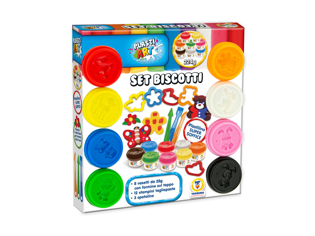 PLASTIART - SET BISCOTTI 8 VASETTI 28 GR