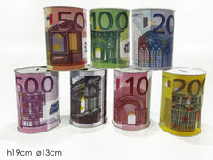SALVADANAI METALLICI GRANDE EURO(13X19)