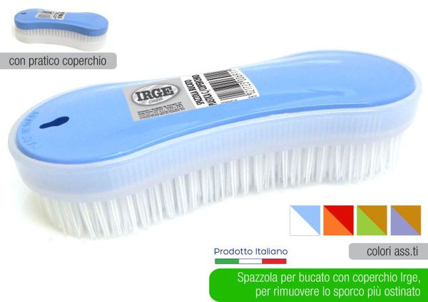 SPAZZOLA BUCATO PLASTICA C/COP.
