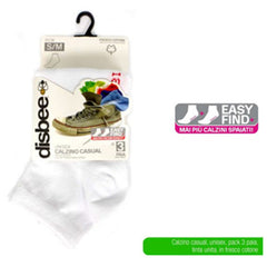 ATX CALZINO CASUAL 3PZ BIANCO S/M