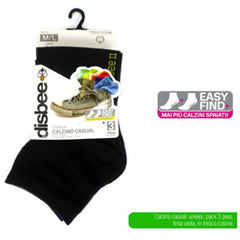 ATX CALZINO CASUAL 3PZ NERO M/L
