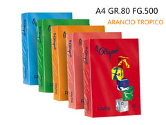 **RISMA A4 GR.80 FG.500 INTENSA ARANCIO TROPICO