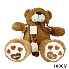ORSETTO PELUCHE C/SCIARPA+CUORE 100CM MARR