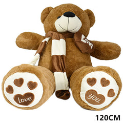 ORSETTO PELUCHE C/SCIARPA+CUORE 120CM MARR