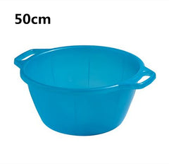 BAGNO TONDO D.50CM AZZURRO