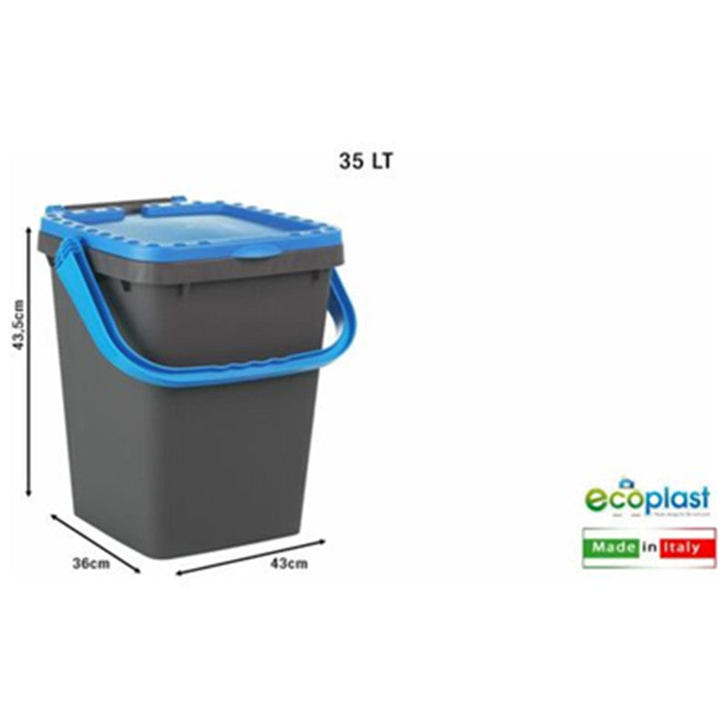 PATTUMIERA ECOPLUS 35 LT BLU