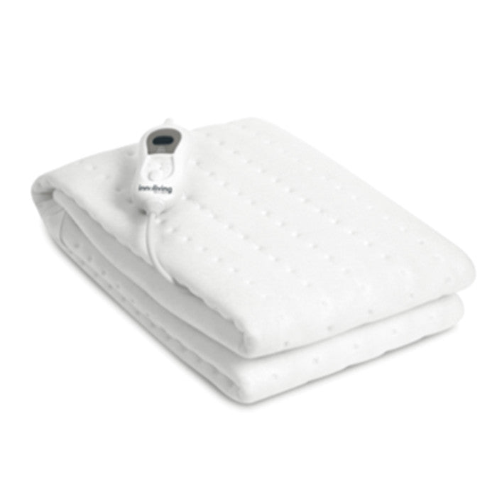Innoliving Scaldaletto a una Piazza, Poliestere, Bianco, 150 x 80 cm