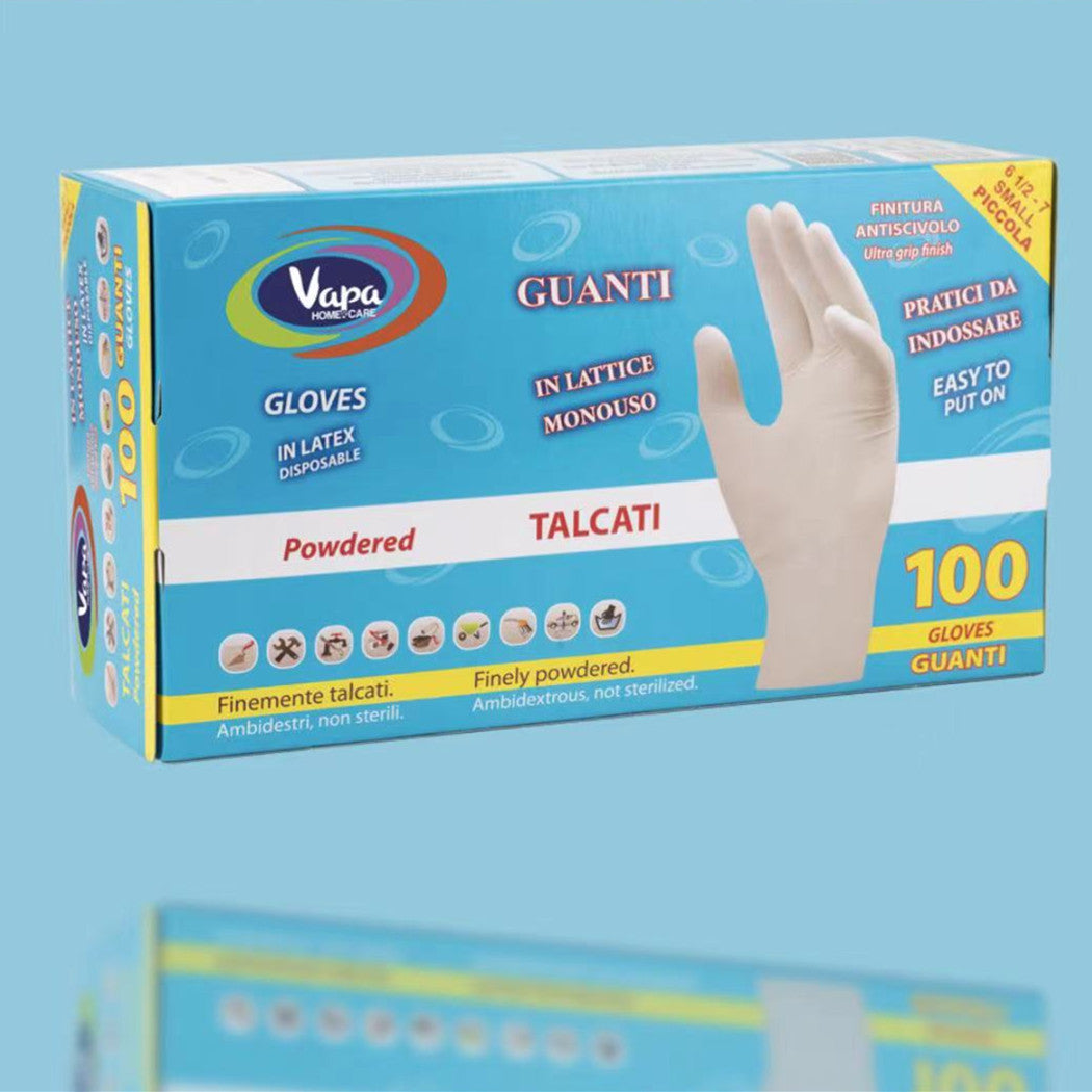 GUANTI IN LATTICE X 100PZ TAGLIA "S"