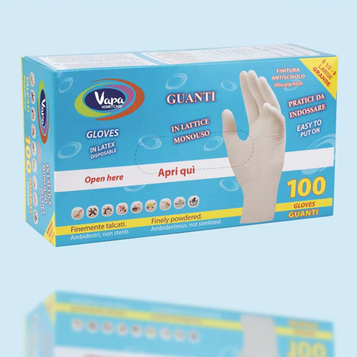 GUANTI IN LATTICE X 100PZ TAGLIA "L"