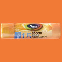 SACCHI PAT.55X60 15PZ C/LACCI  ARANCIA