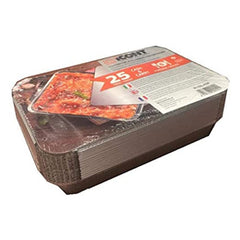 CONTENITORI IN ALLUMINIO CON COPERCHIO 6 PORZ. 25PZ