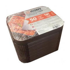 CONTENITORI IN ALLUMINIO CON COPERCHIO 1 PORZ. 50PZ