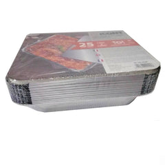 CONTENITORI IN ALLUMINIO CON COPERCHIO 8 PORZ. 25PZ