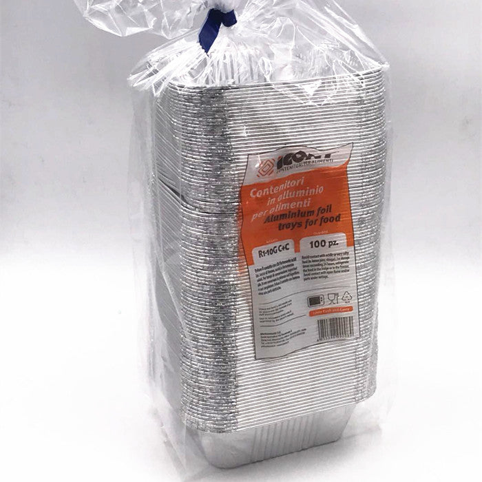 CONTENITORI IN ALLUMINIO 1PORZ. 100PZ