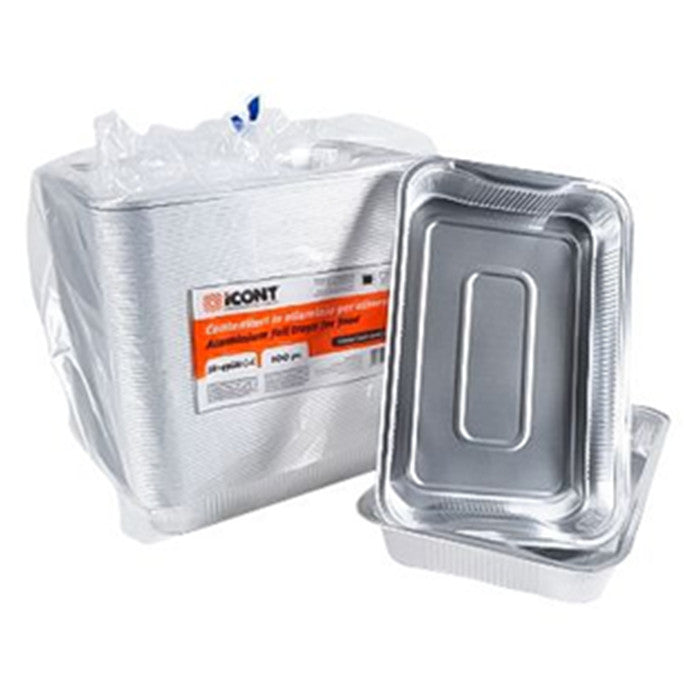 CONTENITORI IN ALLUMINIO 6 PORZ. 100PZ