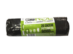 ROTOLO SACCO 50X60 NERO 20PZ CT/50