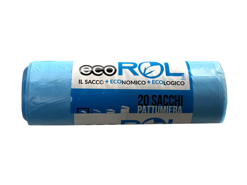 ROTOLO SACCO 50X60 AZZURRO 20PZ 50/ct