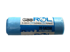 ROTOLO SACCO 50X60 AZZURRO 20PZ 50/ct