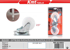 RUOTA IN PLASTICA 2.5 2PZ