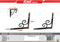 SUPPORTO TRIANGOLARE 145*110*25*3.0MM