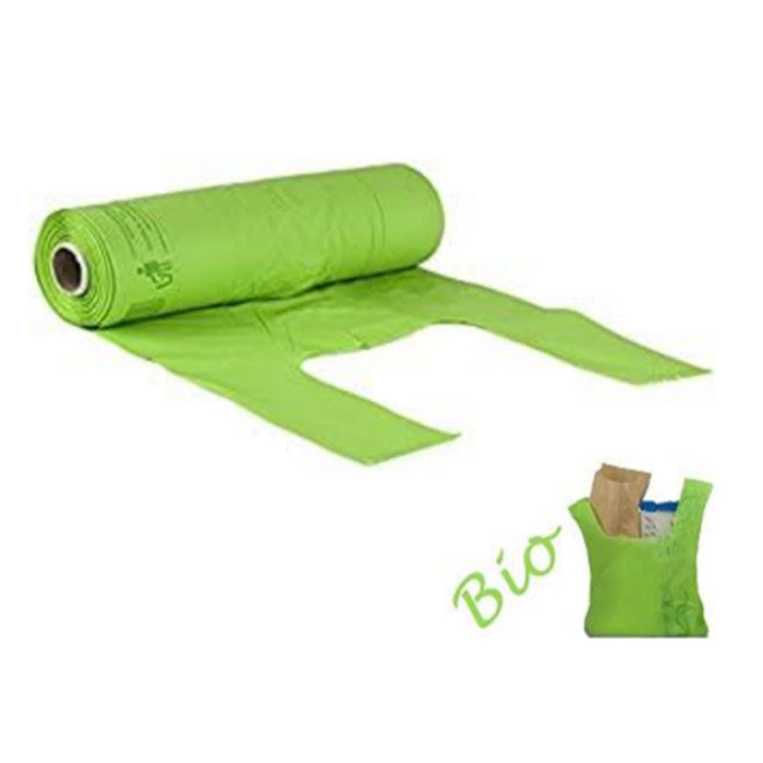 **SHOPPER ROLL BIO COMPOST.1000 GR VERDE MIS.30X60CM
