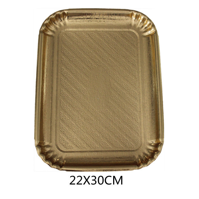 VASSOIO ORO RETT.22X30CM 2PZ