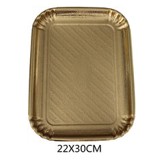 VASSOIO ORO RETT.22X30CM 2PZ