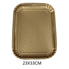 VASSOIO ORO RETT. 23X33CM 2PZ