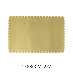 SOTTOTORTA ORO RETT.15X30CM-2PZ