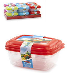 set 2 contenitori per frigo 320ml