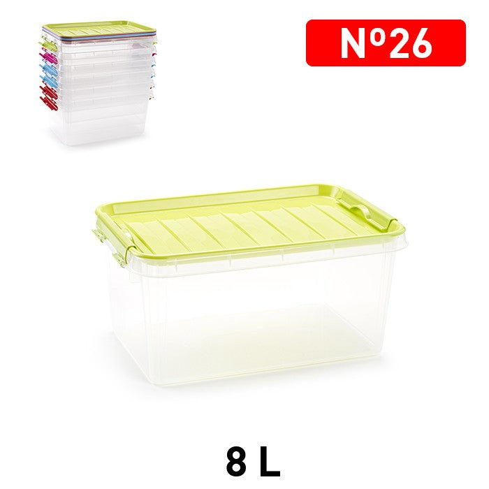 Scatola multiuso Nº26 8lt con coperchio senza maniglia