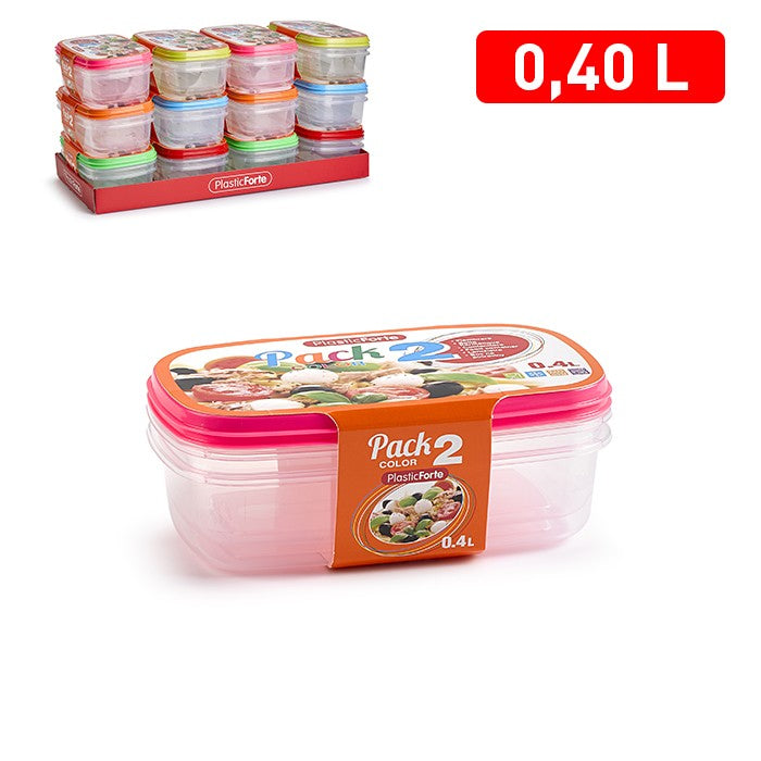 Pack 2 contenitori 0,4lt