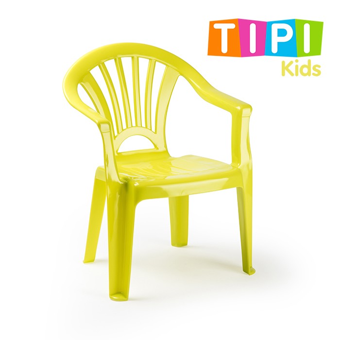 Sedia per bambini TIPI VERDE-GIALLO