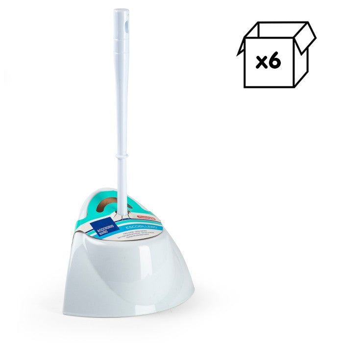Portascopino WC angolare BIANCO