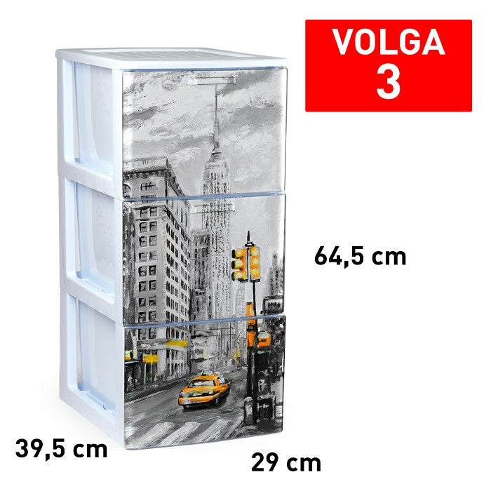 Cassettiera 3 cassetti Volga DECO30