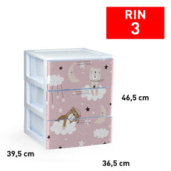 Cassettiera 3 cassetti Rin  DECO33
