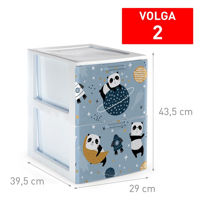 Cassettiera 2 cassetti Volga DECO35