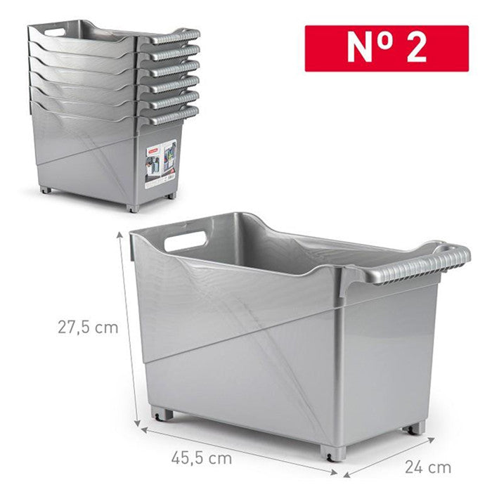 Carrello milleusi 24 x 45 x 27,5 ARGENTO