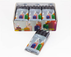 Pacco 4 Candele Cilindro,Nero
