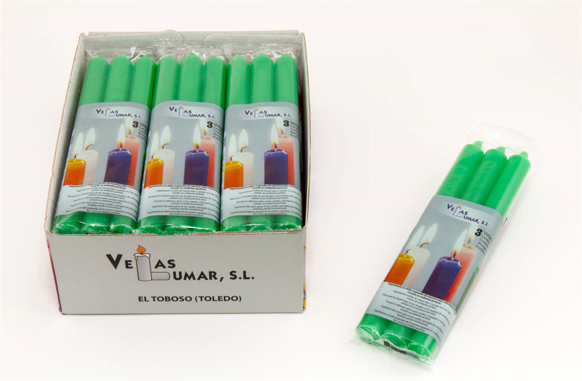 Pacco 3 Candele Verde