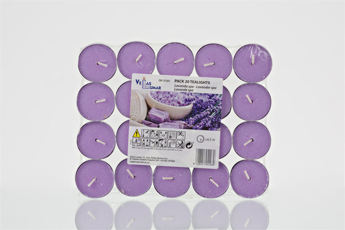 Pacco 20 Tealights Lavanda