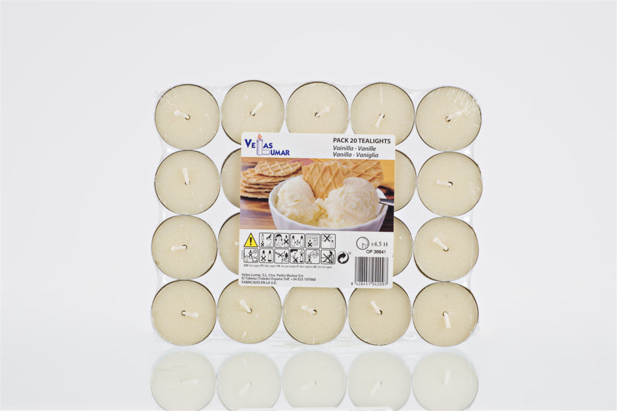 Pacco 20 Tealights Vaniglia
