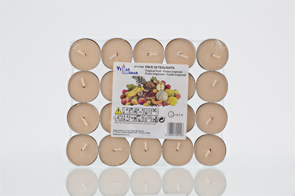 Pacco 20 Tealight Frutti Tropicale